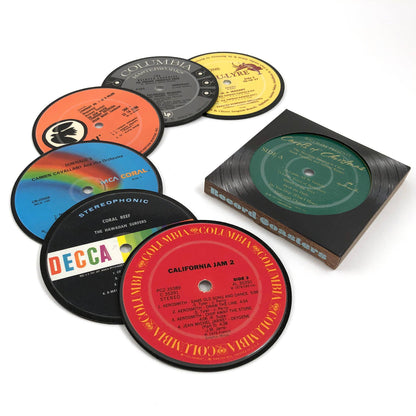 Vinyl Record Label Coasters